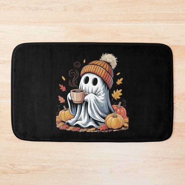 Item preview,  Cute Ghost With Coffee - Spooky Halloween Gift For Coffee Lovers  designed and sold by LovelyEvaDesign.