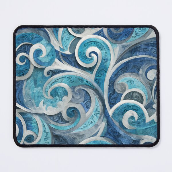 Item preview, New Zealand Māori Paua Pattern Koru Design 575 designed and sold by GrinGalore.