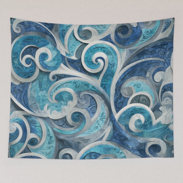 Item preview, New Zealand Māori Paua Pattern Koru Design 575 designed and sold by GrinGalore.