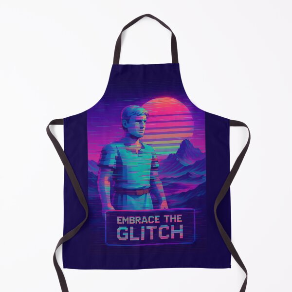 Item preview, Embrace the Glitch | Vaporwave Synthwave Neon Art designed and sold by VoidBloom Studio.