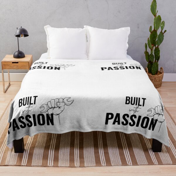 Item preview, Built with Passion – Motivational Quote for Creators, Designers & Dreamers | Inspiring Typography Design for Artists & Entrepreneurs designed and sold by VibeCraftique.