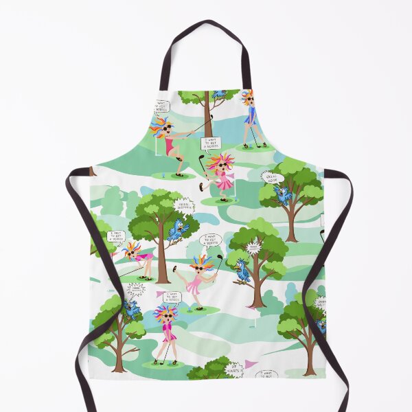 Item preview, Hitting a birdie harder - Green Tonal Pink Blue designed and sold by Fabricatemyart.