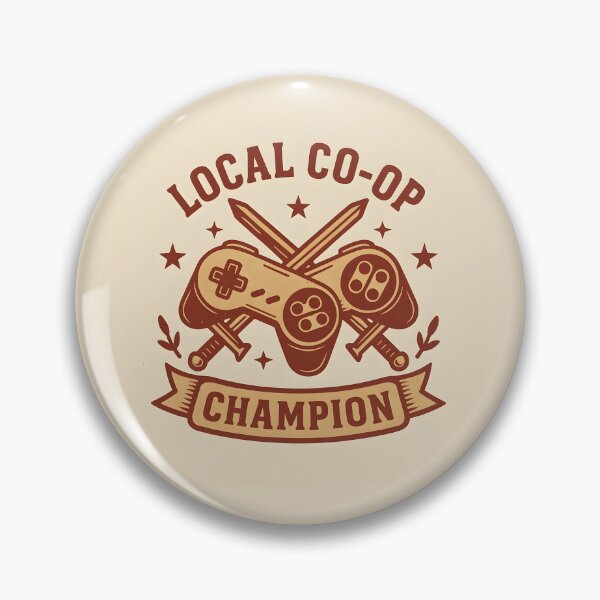 Item preview, Local Co-Op Champion – Vintage Controller Crest designed and sold by VoidBloom Studio.