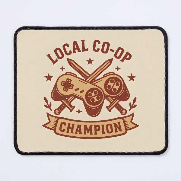 Item preview, Local Co-Op Champion – Vintage Controller Crest designed and sold by VoidBloom Studio.