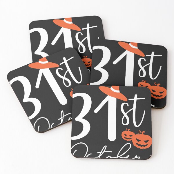 Item preview, 31st October Halloween – Witch Hat and Pumpkins Spooky Design designed and sold by faamyo.