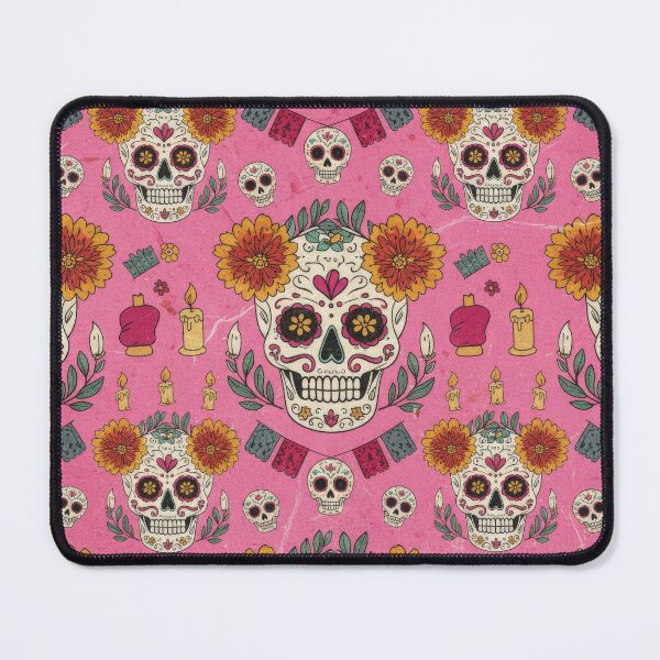 Item preview, Vibrant Day of the Dead Sugar Skull Seamless Pattern designed and sold by ML-Media.
