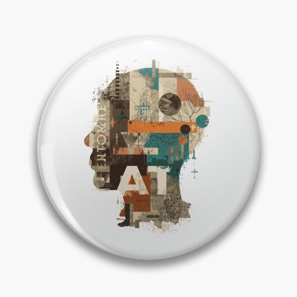 Item preview, Creative mind conceptual artwork with vintage elements and textures for artistic design projects designed and sold by DigitalGraphic1.