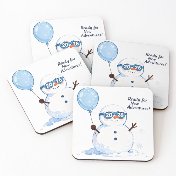 Item preview, Adorable Snowman 2026 | Ready for New Adventures! Winter Holiday Design designed and sold by Ammar Studio.
