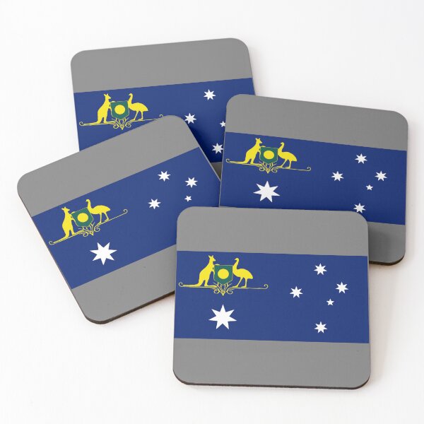 Item preview, Australia Flag design with coat of arms designed and sold by Kangaroo Sun.