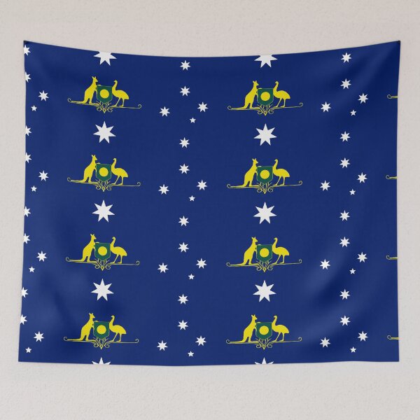 Item preview, Australia Flag design with coat of arms designed and sold by Kangaroo Sun.