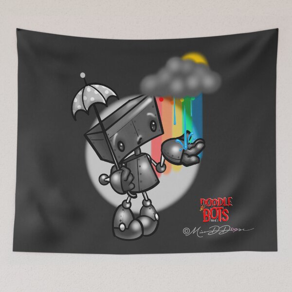Item preview, Doodle Bots Book 1- Rainbow Bot designed and sold by MetroINKbooks.