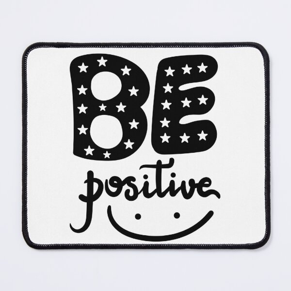 Item preview, BE Positive – Motivational Star Pattern Typography Design designed and sold by TeesHearts100.