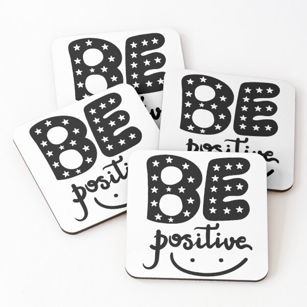 Item preview, BE Positive – Motivational Star Pattern Typography Design designed and sold by TeesHearts100.