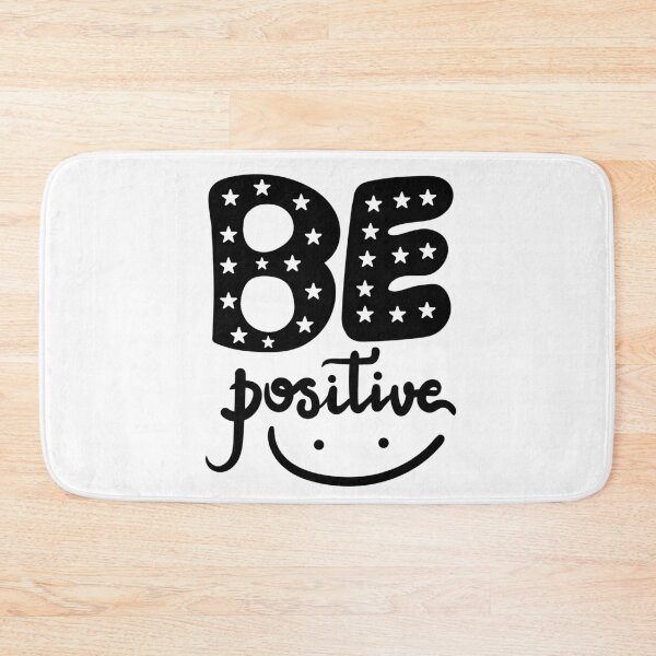 Item preview, BE Positive – Motivational Star Pattern Typography Design designed and sold by TeesHearts100.