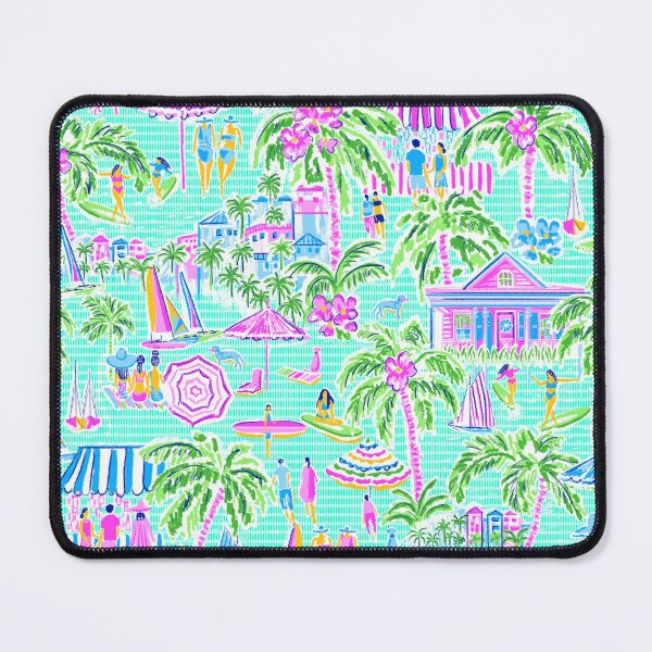 Item preview, Hawaii Lifestyle-Seafoam Gren Pink Multi- designed and sold by Fabricatemyart.