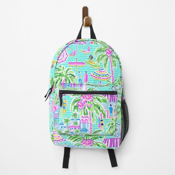 Item preview, Hawaii Lifestyle-Seafoam Gren Pink Multi- designed and sold by Fabricatemyart.