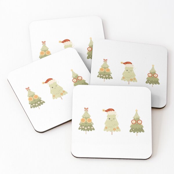 Item preview, Retro Groovy Christmas Trees Design designed and sold by Julza Art.