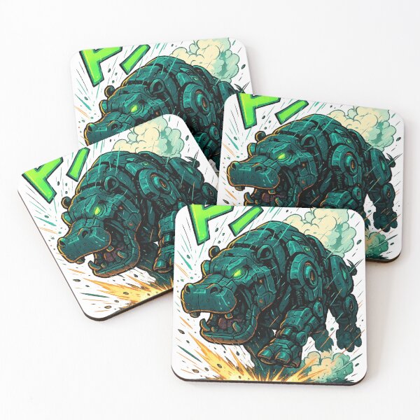 Item preview, Cyberpunk Mecha Hippo Charge designed and sold by derb darb.