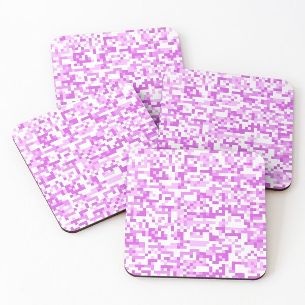 Item preview, Pixel Art-Bright Baby Pink Monochrome designed and sold by Fabricatemyart.