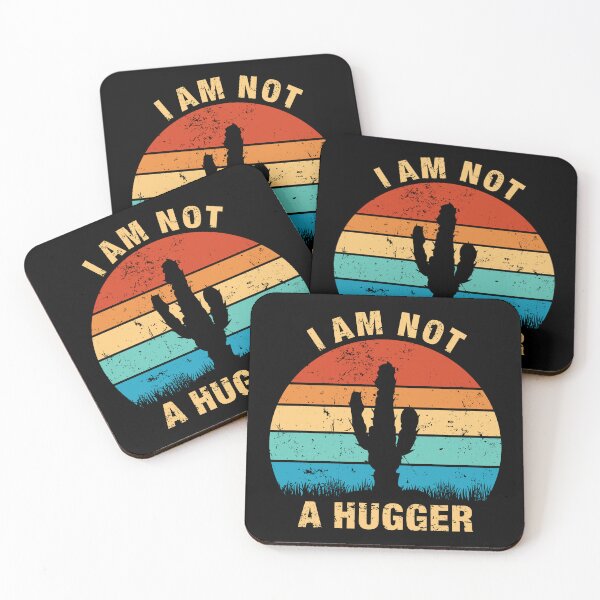 Item preview, I am not a Hugger - Funny Cactus designed and sold by idalineverica.