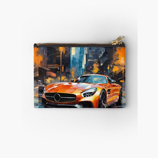 Item preview, Supercar Reflections Surrounded By Neon Lights And Cityscape designed and sold by RevUpDesign.
