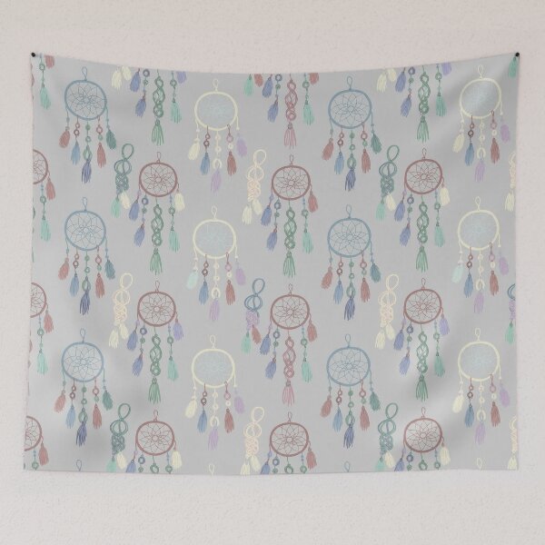 Item preview, Pastel Dreamcatcher and Macrame Seamless Pattern designed and sold by RGShirtWorks.