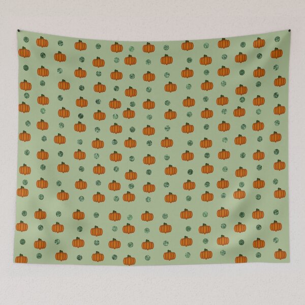 Item preview, pumpkin polka designed and sold by LunaCoyoteArt.