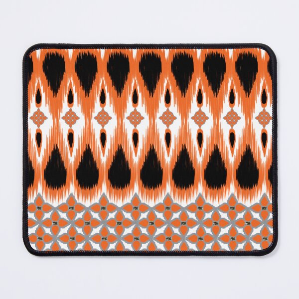 Item preview, Seamless Ikat Pattern concept orange and black designed and sold by ChaReePat.