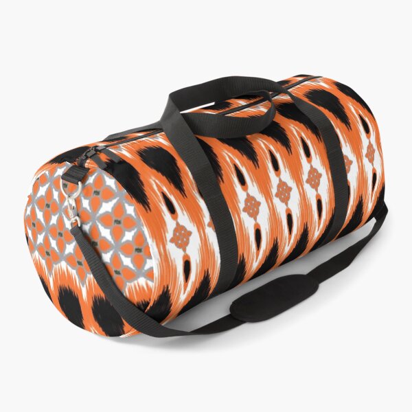 Item preview, Seamless Ikat Pattern concept orange and black designed and sold by ChaReePat.