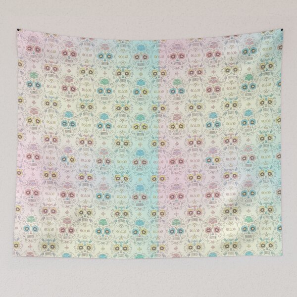 Item preview, Day of the Dead Sugar Skull Pastel Seamless Pattern designed and sold by ML-Media.