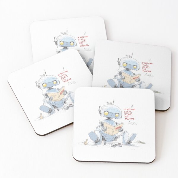 Item preview, If Nothing Helps Read the Manual - Broken Robot Illustration designed and sold by evk-art.