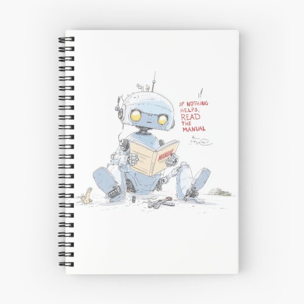 Item preview, If Nothing Helps Read the Manual - Broken Robot Illustration designed and sold by evk-art.