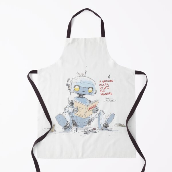 Item preview, If Nothing Helps Read the Manual - Broken Robot Illustration designed and sold by evk-art.
