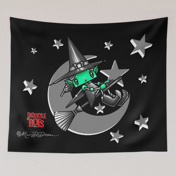 Item preview, Doodle Bots Book 1- Witch Bots designed and sold by MetroINKbooks.