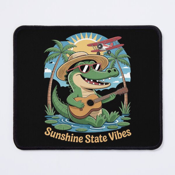 Item preview, Florida Vacation Sunshine State Vibes Alligator Souvenir designed and sold by PeteHomenick.