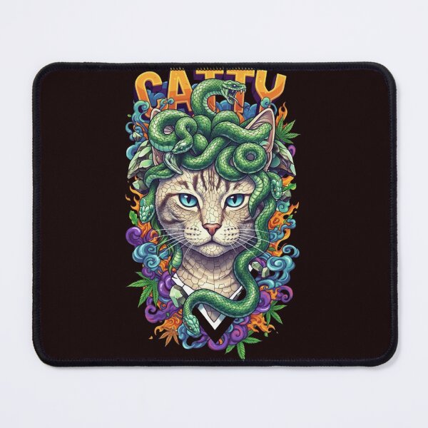Item preview, Catty Medusa: Fear the Snake-Haired Feline! designed and sold by WildLeafDigital.
