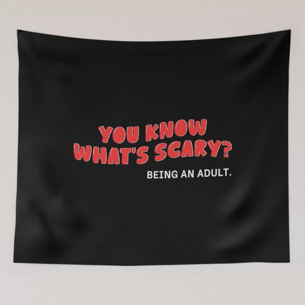 Item preview, You Know What’s Scary? Being an Adult – Funny Halloween Adulting Shirt designed and sold by silly little things.