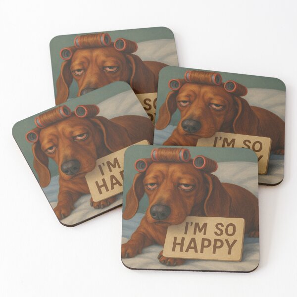 Item preview, funny dachshund on the bed designed and sold by Mauswohn.