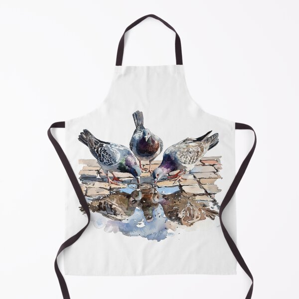Item preview, Pigeons Drinking from Puddle designed and sold by Liededrom..