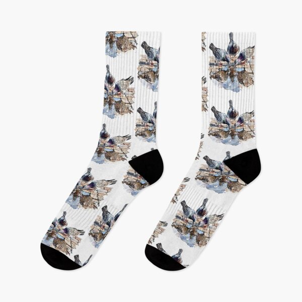 Item preview, Pigeons Drinking from Puddle designed and sold by Liededrom..