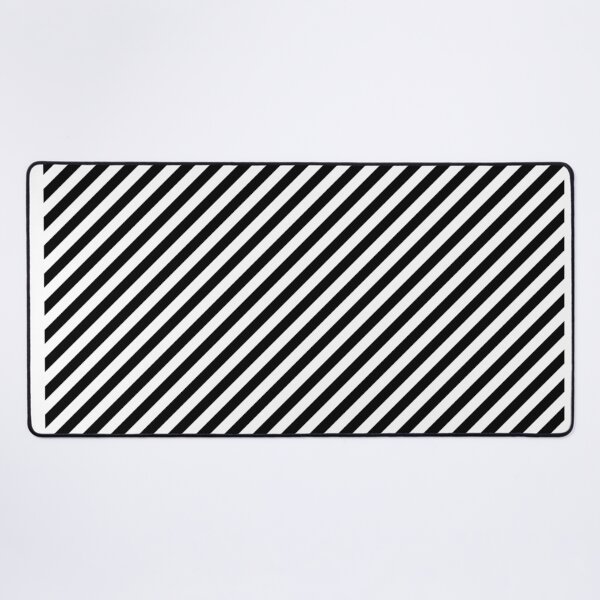 Item preview, Geometric Diagonal Stripes Pattern – Bold White Lines on Black Background designed and sold by Cultradesign.