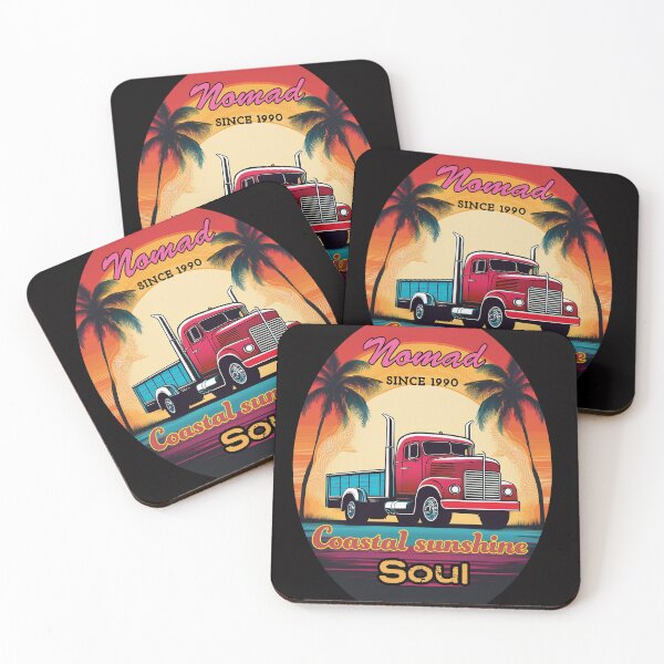 Item preview, Nomad since 80's, vintage sunset art designed and sold by Digidelico.