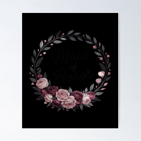 Artikelvorschau, Flower Maid Of Honor Shower Wedding Bachelorette Party Cute entworfen und verkauft von Idarmotar.