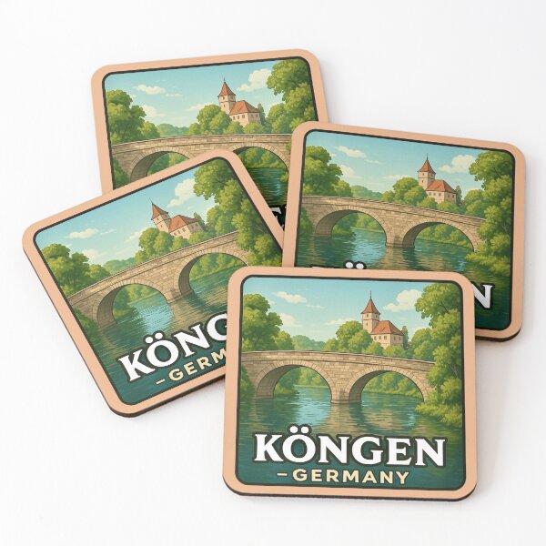 Item preview, Köngen, Germany Bridge Scene designed and sold by Myra365Art.
