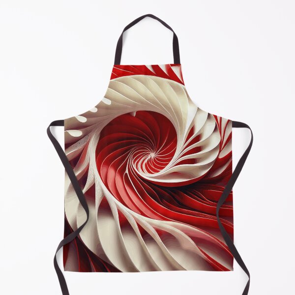 Item preview, Dynamic Spiral of Red and White designed and sold by Vicky Brago-Mitchell®.