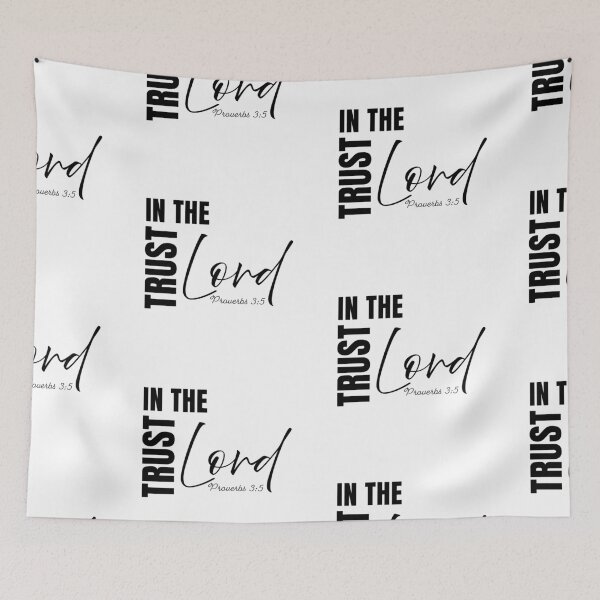 Item preview, Trust In The Lord | Inspirational Christian Quote Typography Design designed and sold by CrossCrafted.