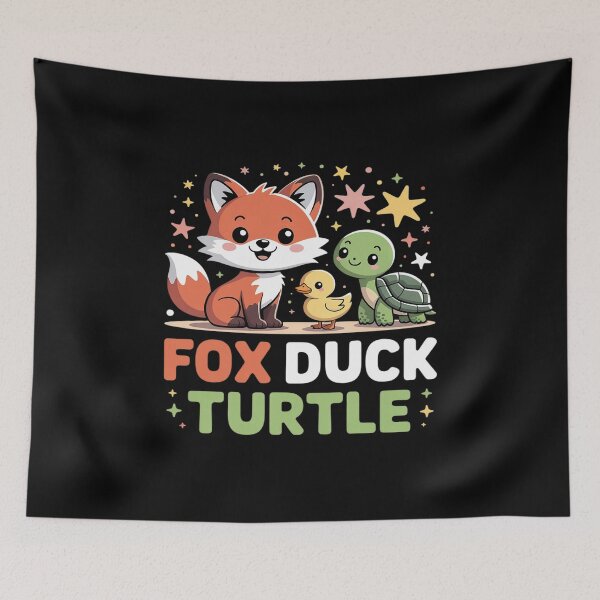 Item preview, Fox Duck Turtle Cute Animal designed and sold by Idarmotar.