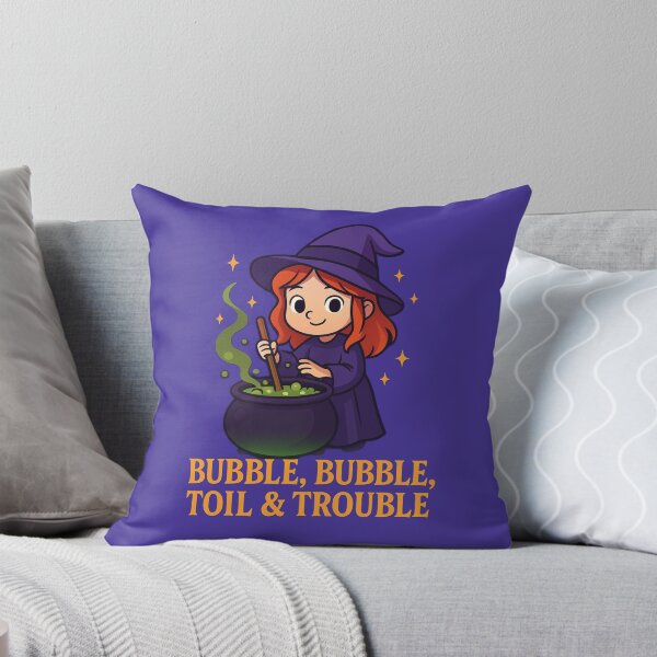 Item preview, Bubble, Bubble, Toil & Trouble – Cute Witch Cauldron designed and sold by ClearPulse.