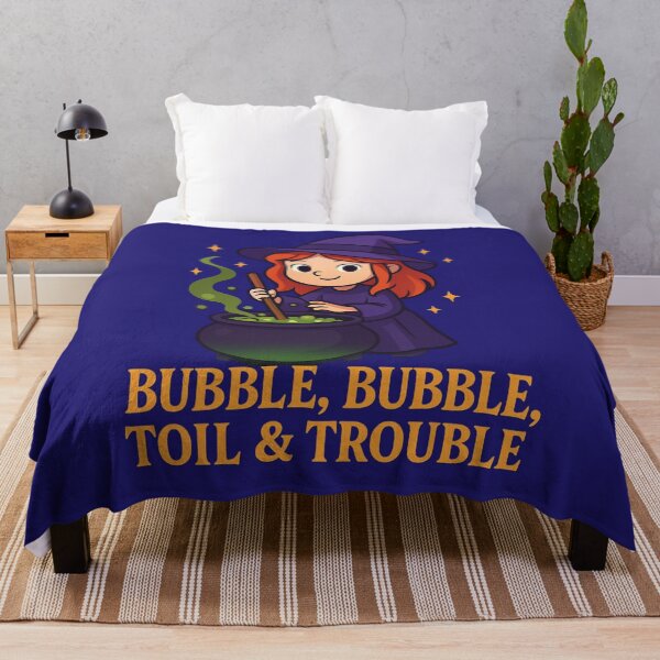 Item preview, Bubble, Bubble, Toil & Trouble – Cute Witch Cauldron designed and sold by ClearPulse.