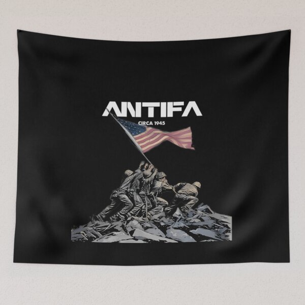 Item preview, Antifa - Anti Fascist Action circa 1945, Democracy ,No Kings in America designed and sold by Haupalette.